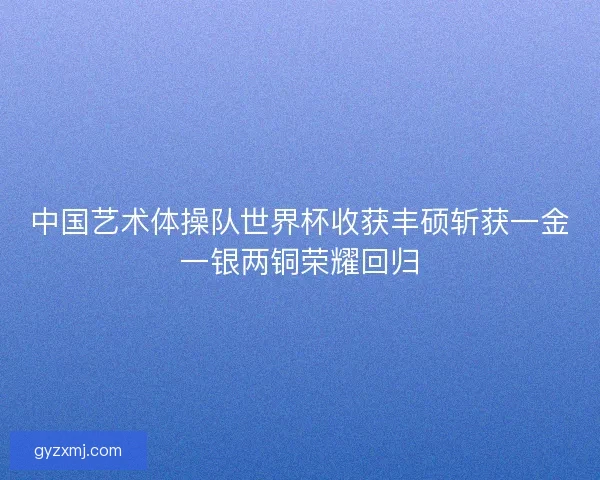 中国艺术体操队世界杯收获丰硕斩获一金一银两铜荣耀回归
